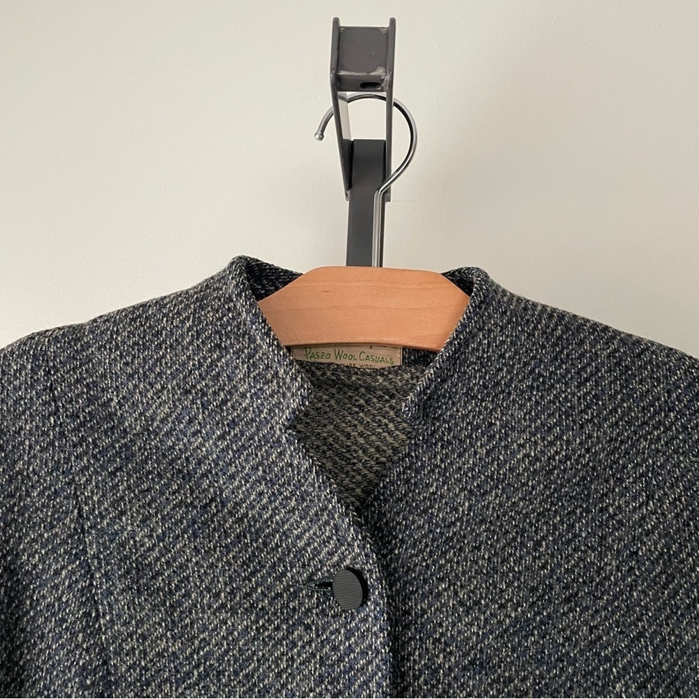 50s Vintage Paseo Wool Casuals Hollywood Knitting Mills 100% Wool Jacket Large - Picture 6 of 7